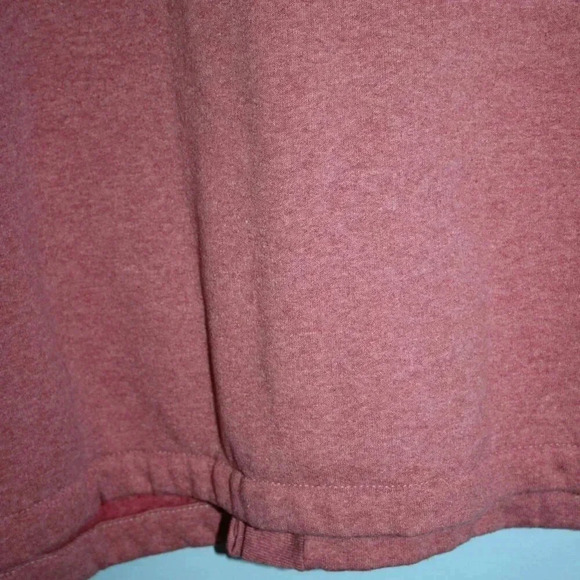 The Vermont Country Store Vintage Button Front Sweatshirt Cardigan XL Dusty Rose - Picture 11 of 12